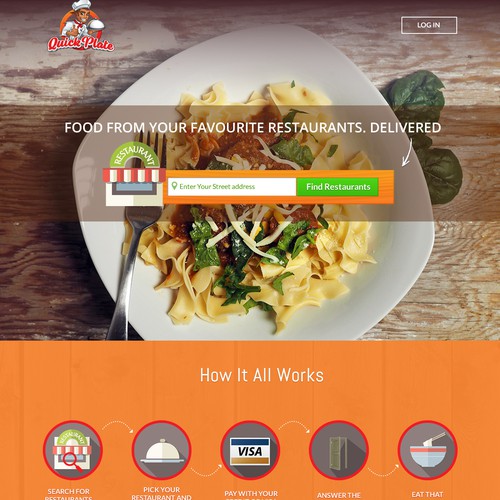 Food Delivery Landing Page