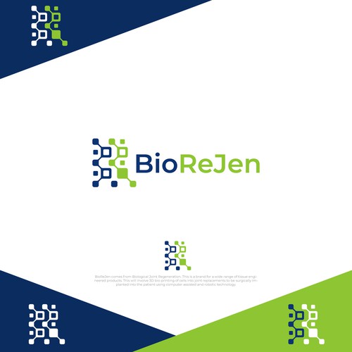 letters B + R bio tech concept
