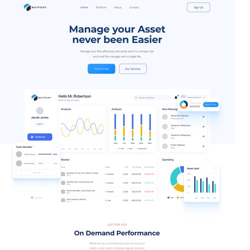 Webdesign SaaS Waypoint