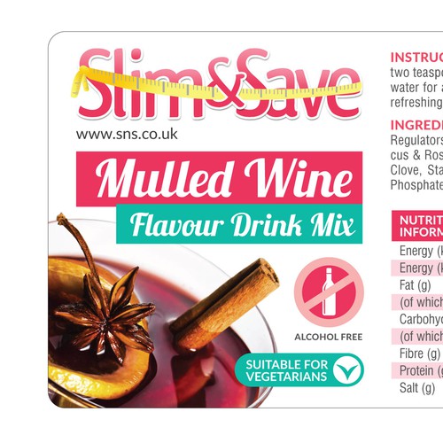 Designed our Mulled Wine Festive Label