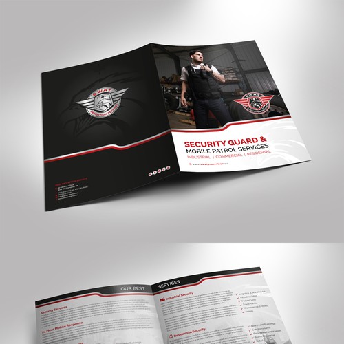 an attractive Presentation Folder for a Security Company!!