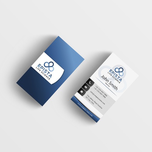 Epista life science business card design