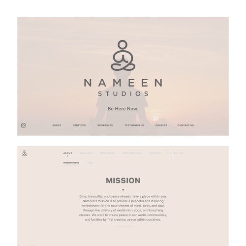 Yoga Studio Web Design