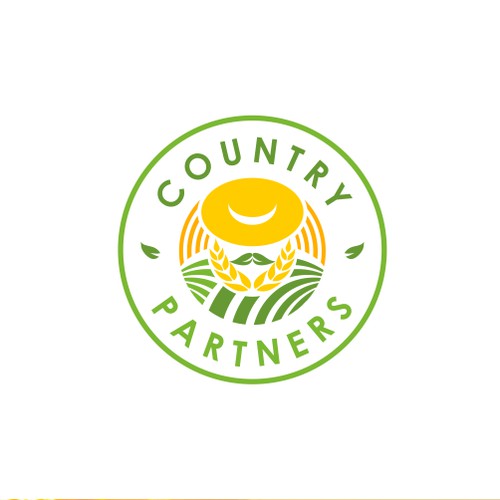 Bold logo concept for farm, farmers, land, country.