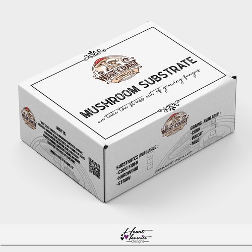 "Mushroom Substrate" Packaging/Label Design