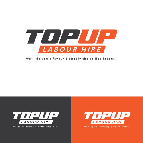 Top Up Labour Hire Logo Design