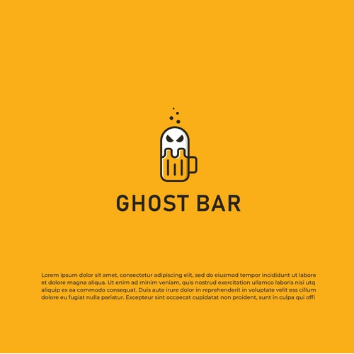 Ghost Bar Logo Design