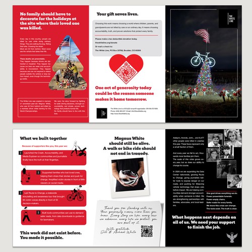 Promtional card for an non-profit organization