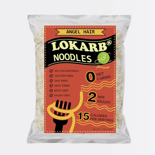 Product label for noodle