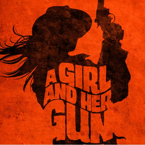 Movie poster for western film "A Girl and Her Gun"