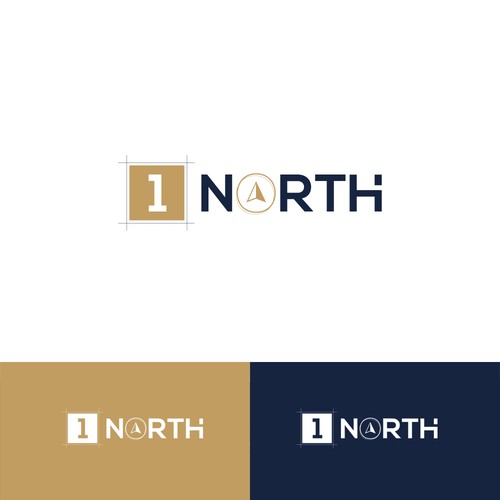 1 North logo design