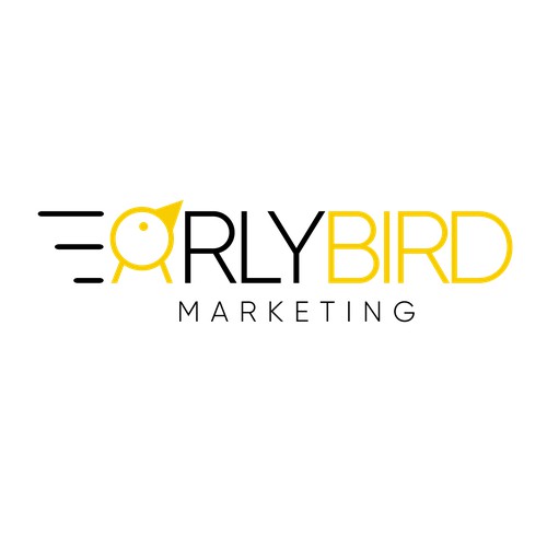 Unique logo concept for early bird marketing