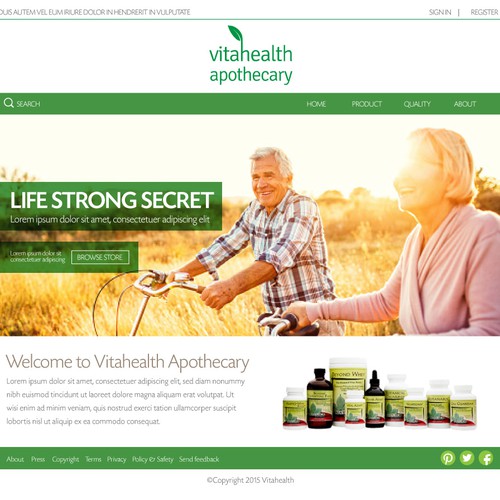 Vitahealth Web Design