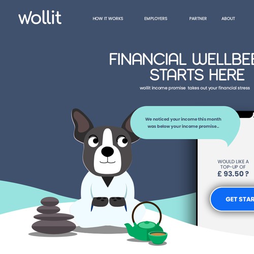 Finance and Account website redesign
