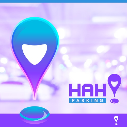 Playful logo for parking and reservations app.