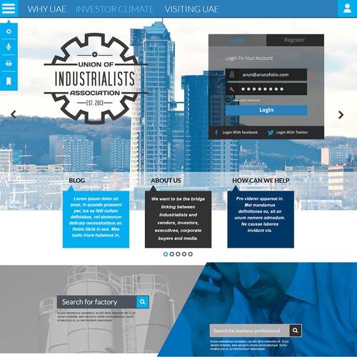 $3000 GUARANTEED !! ****** Just a "homepage" design for the Industrialists Association