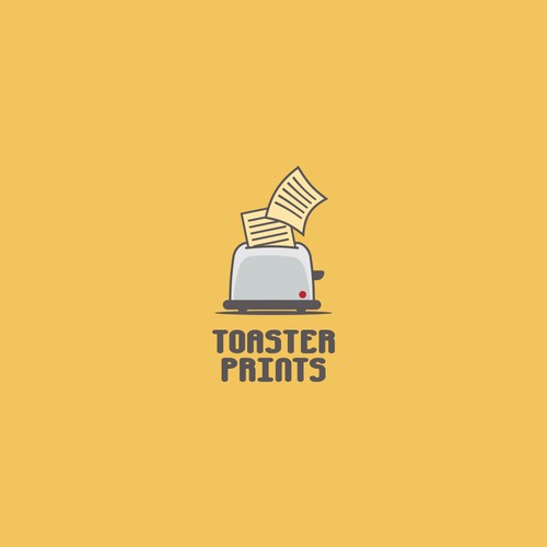 Toaster print logo