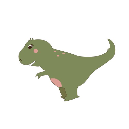 draw a cute T-REX icon/mascot