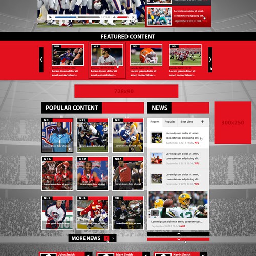 Rant Sports needs a new website design