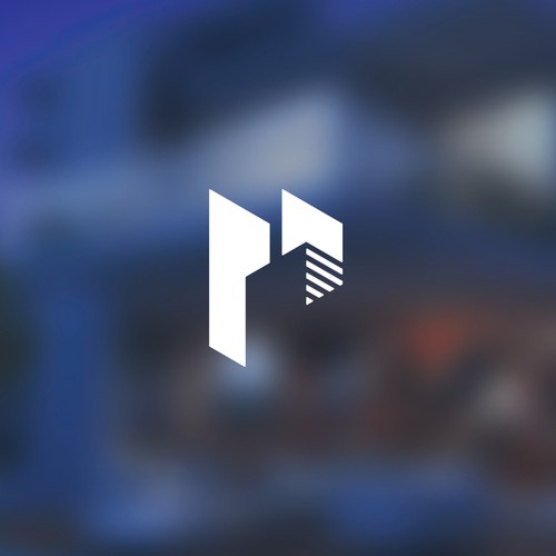 Letter P building concept