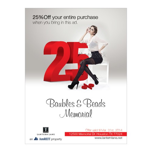Create  ad for a high fashion resale shop