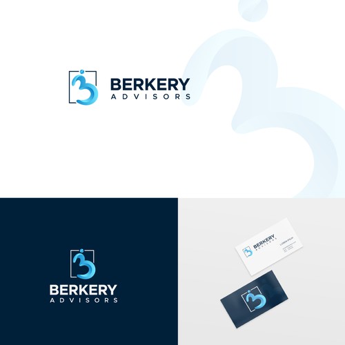 Abstract letter B logo for business consultancy