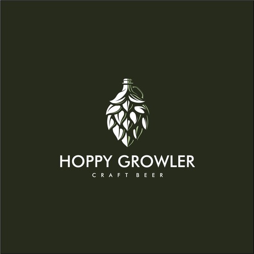 Hops + Growler logomark.