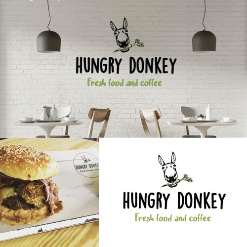 Hungry Donkey logo design
