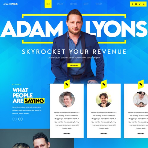 Adam Lyons Personal Branding Website Design