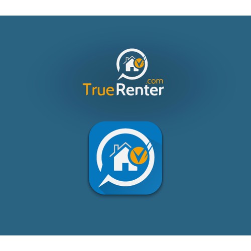 Create a logo for an App where landlords review renters