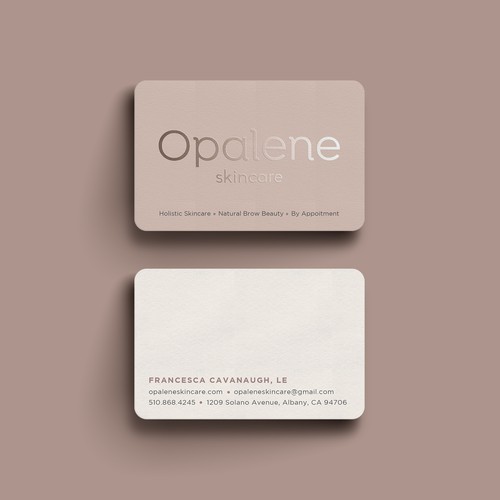 Minimal Business Card for skin care company