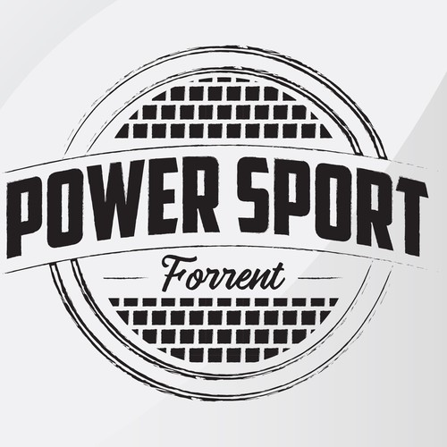 Power Sport Logo Retro