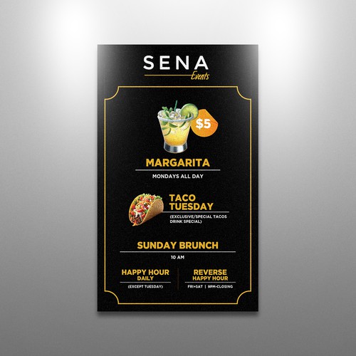 Menu design