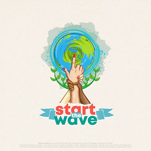 Start the Wave Logo Concept