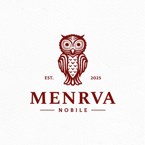 Owl of Minerva Goddess Logo