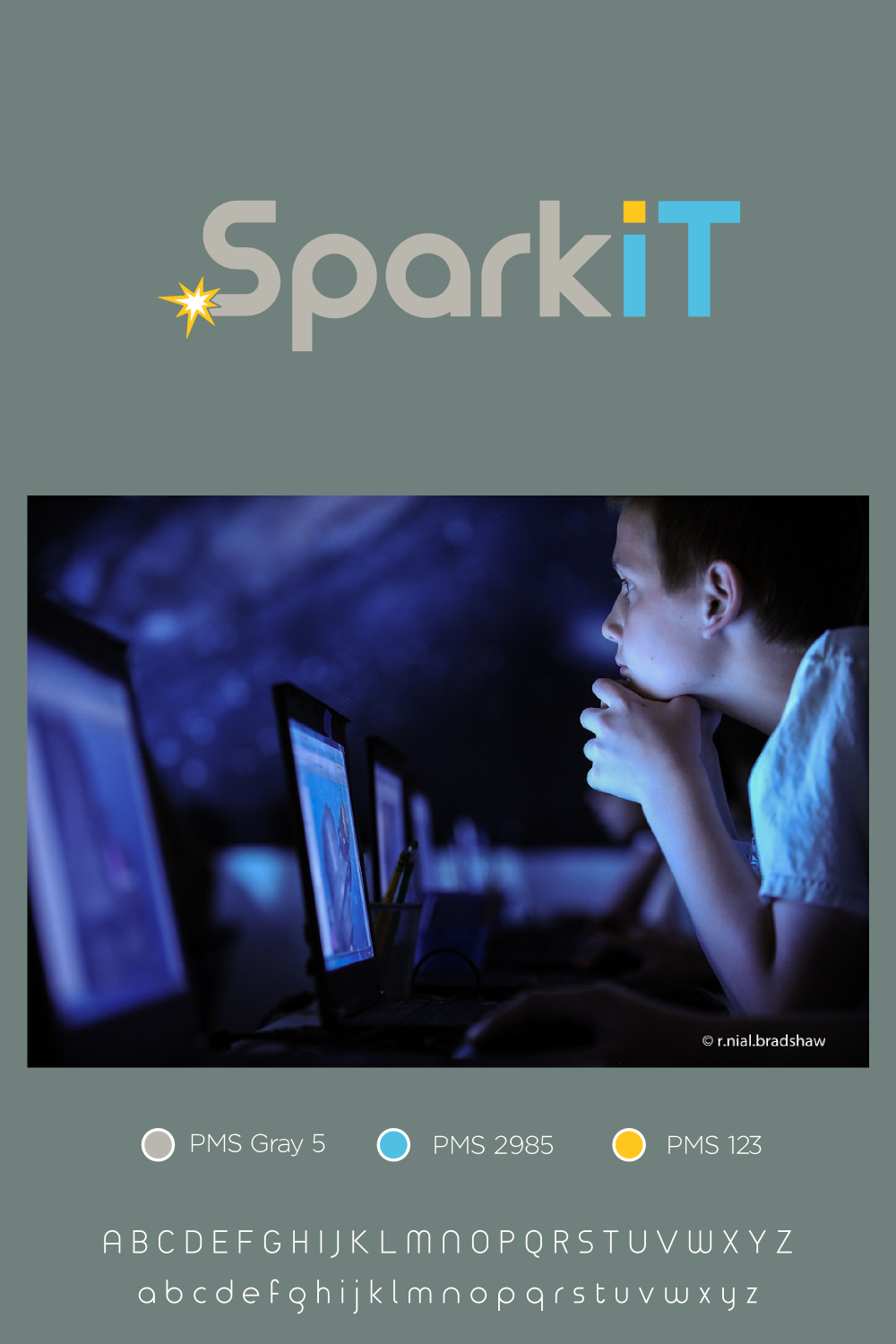 Bridge the digital divide! Create an eye-catching image for a community IT training centre.