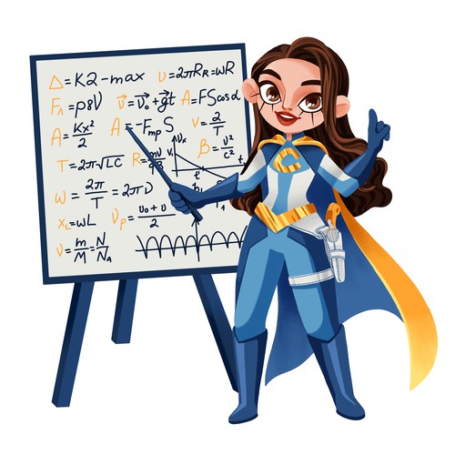 Mascot Design "Miss Calculation"