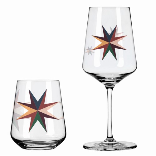 Christmas sparkle glasses