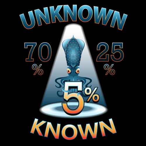 Tshirt Design to represent unknown knowledge of the universe