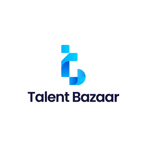 Talent Bazaar - Modern Abstract 'TB' Logo