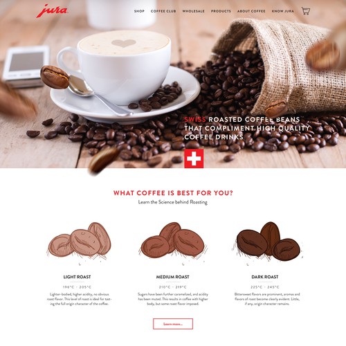 Luxury Coffee Boutique Web Design