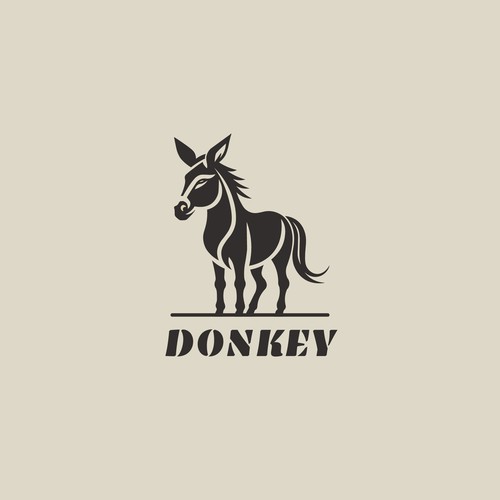 A logo of DONKEY