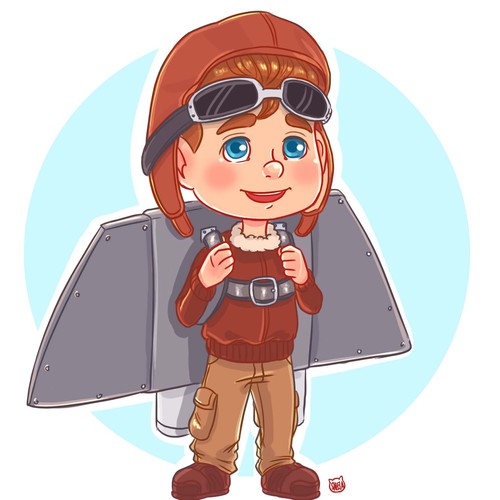 Character Design: JetPack Kid