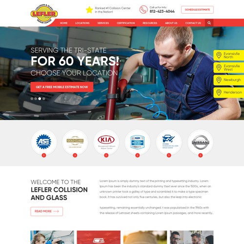 Automobile Engineer Website Design