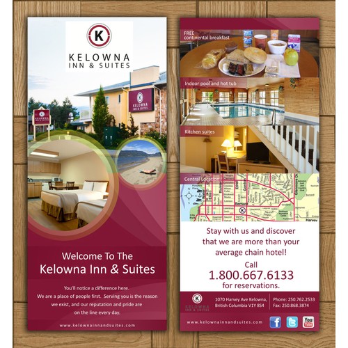 Kelowna Inn & Suites needs a new postcard or flyer