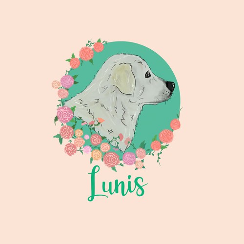 Floral logo for pet store