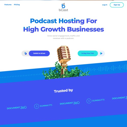 Website design for a Growth oriented podcast host