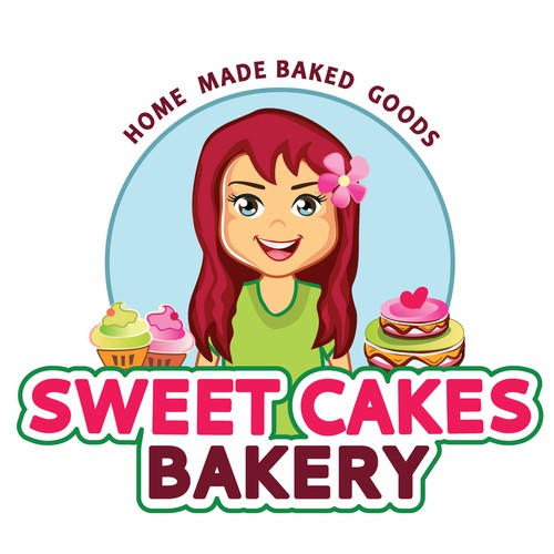 Sweet Cakes Bakery Logo.