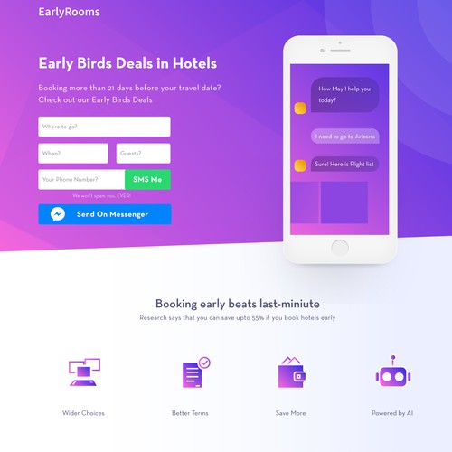 Landing page