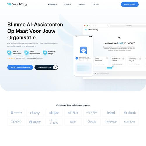 Smartwing AI Website Design